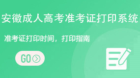安徽成考准考证打印系统