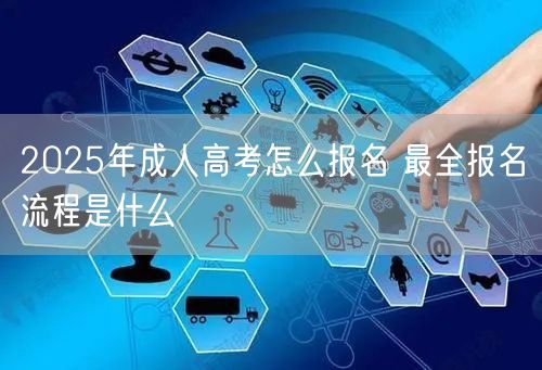 2025年成人高考怎么报名 最全报名流程是什么(图1)