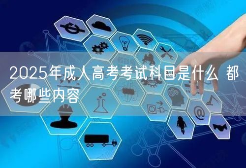 2025年成人高考考试科目是什么 都考哪些内容(图1)